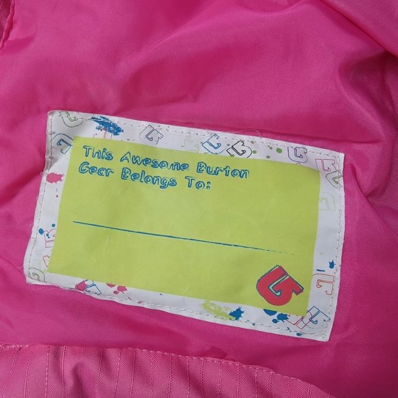 Burton Girls Large Pink Winter Ski Jacket Dryride Charm Jacket Outdoors Warm - Picture 7 of 14